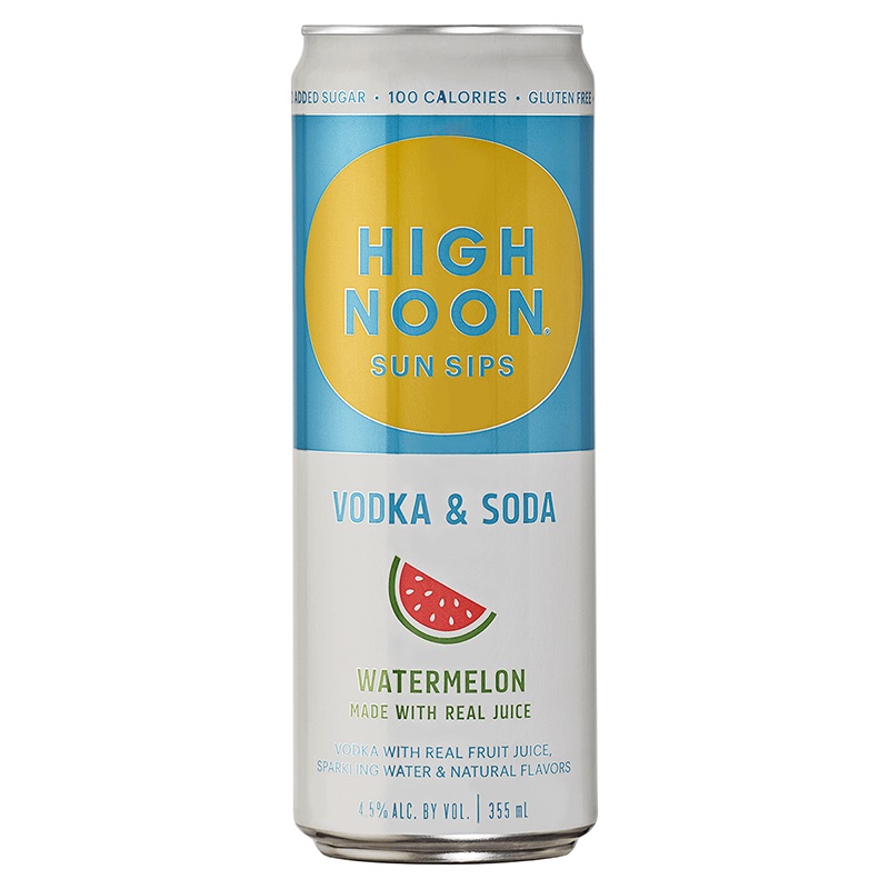 High Noon Watermelon Vodka & Soda