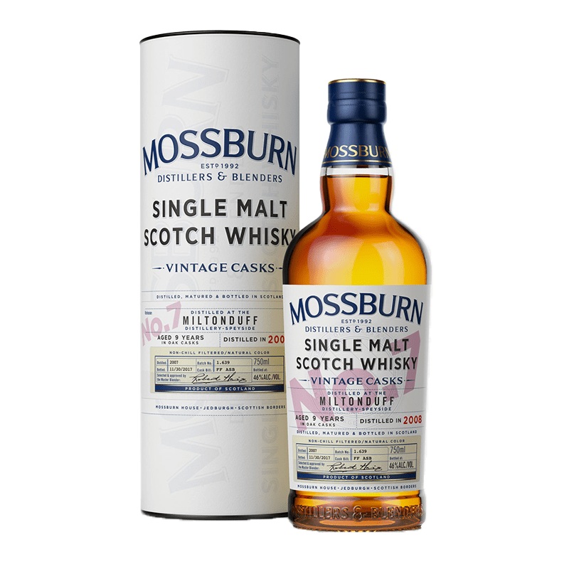 Mossburn Miltonduff Distillery 2008 Blended Malt Scotch Whisky