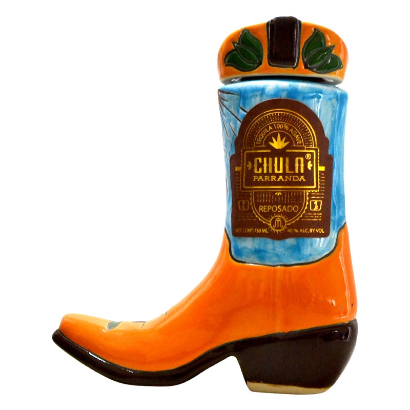 Chula Parranda Ceramic Boot Reposado Tequila