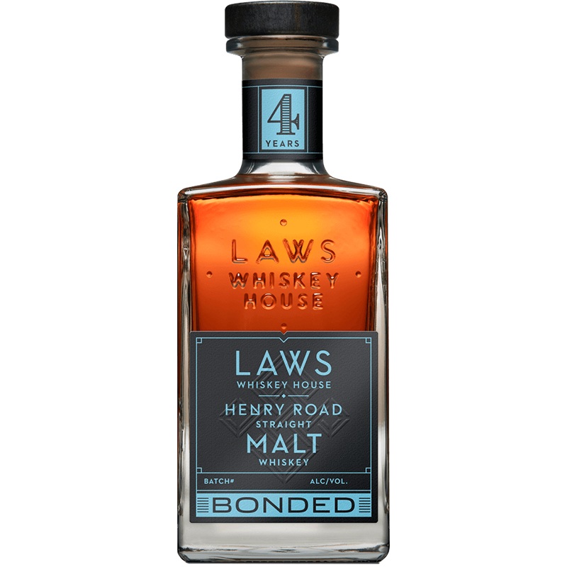 Laws Whiskey House Bonded Henry Road Straight Malt Whiskey