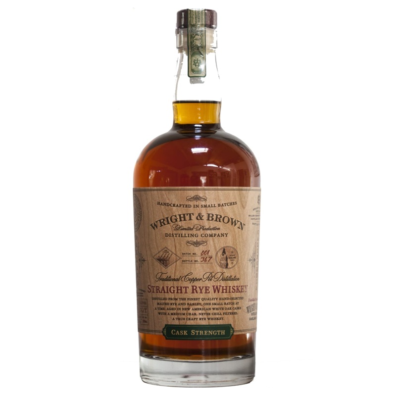 Wright & Brown Cask Strength Rye Whiskey