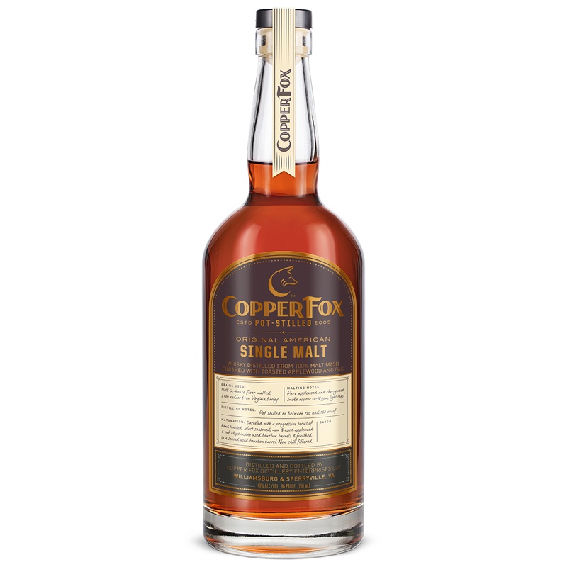 Copper Fox Original American Single Malt Whiskey