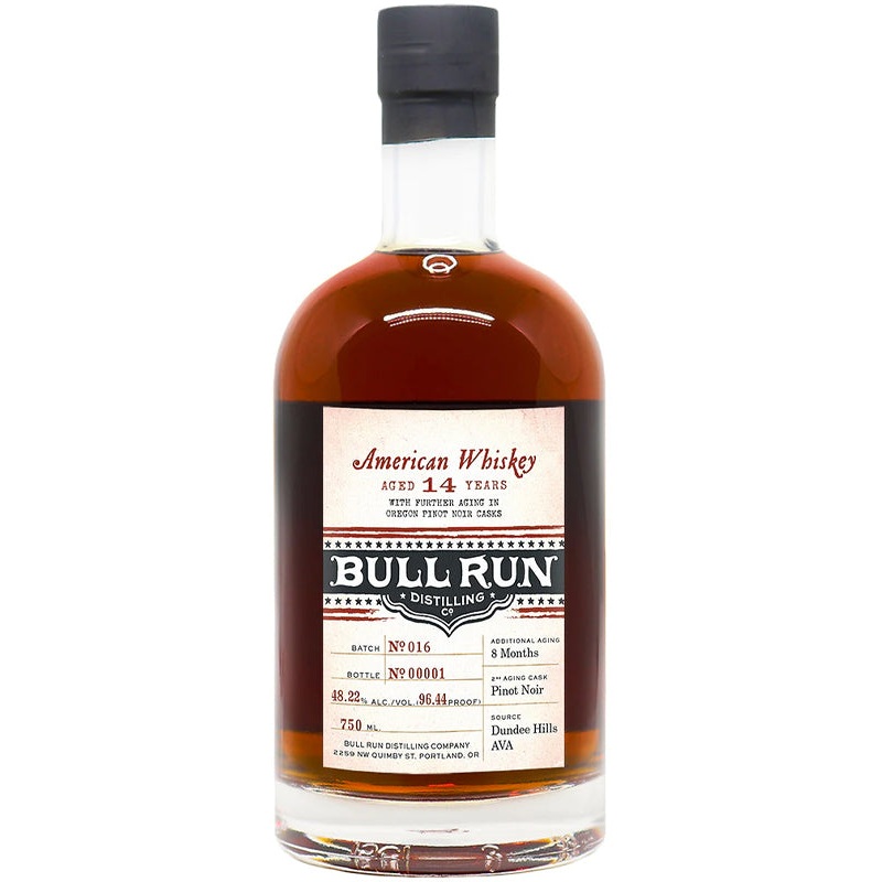 Bull Run 14 Year Old Pinot Noir Finished American Whiskey