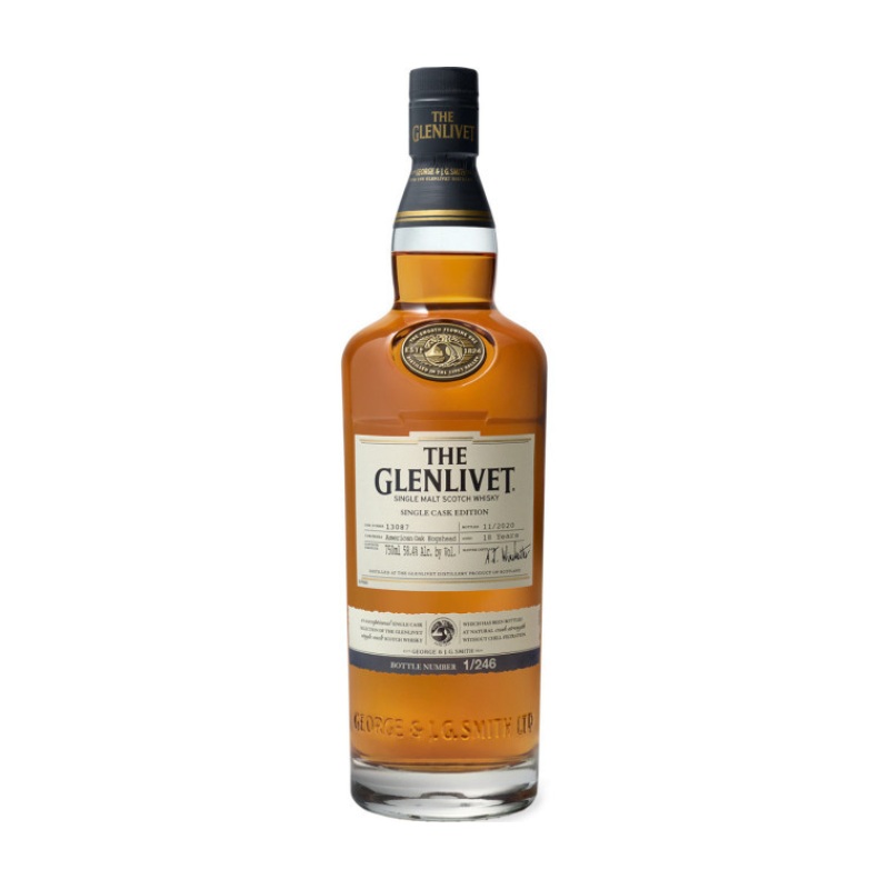The Glenlivet American Hogshead Single Cask Edition 18 Year Old Scotch Whisky
