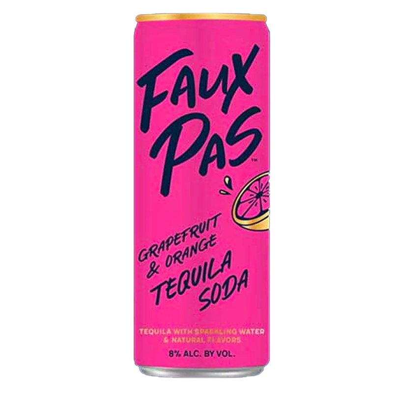 Faux Pas Grapefruit and Orange Tequila Soda