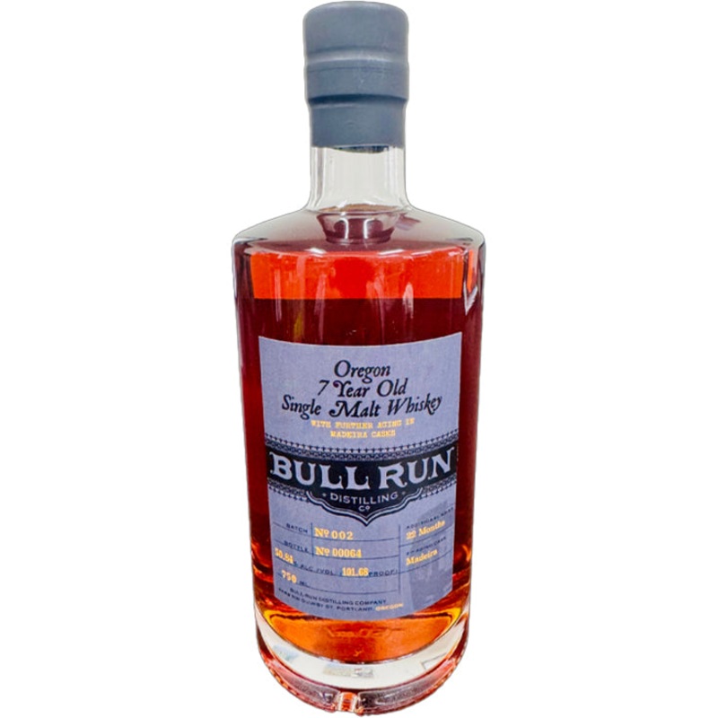 Bull Run 7 Year Old Madeira Cask Finish Oregon Single Malt Whiskey
