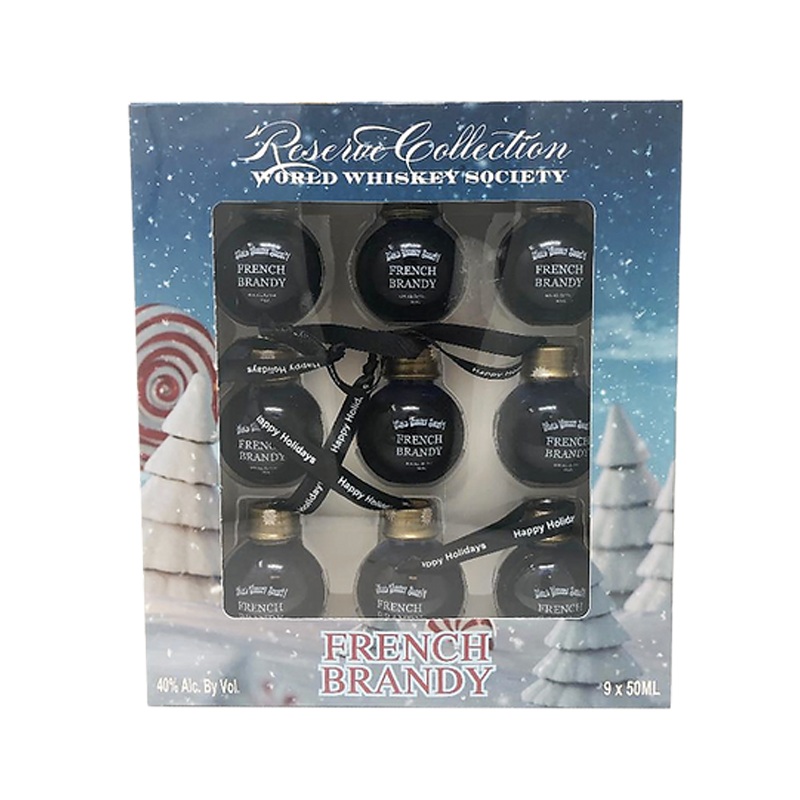 World Whiskey Society Christmas Balls French Brandy