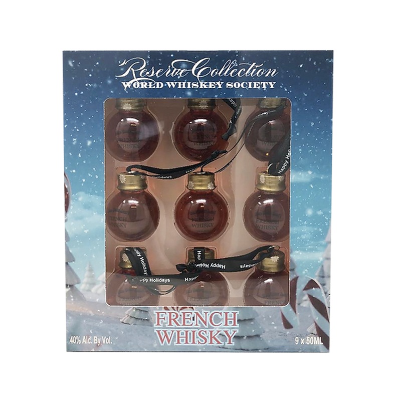 World Whiskey Society Christmas Balls French Whisky