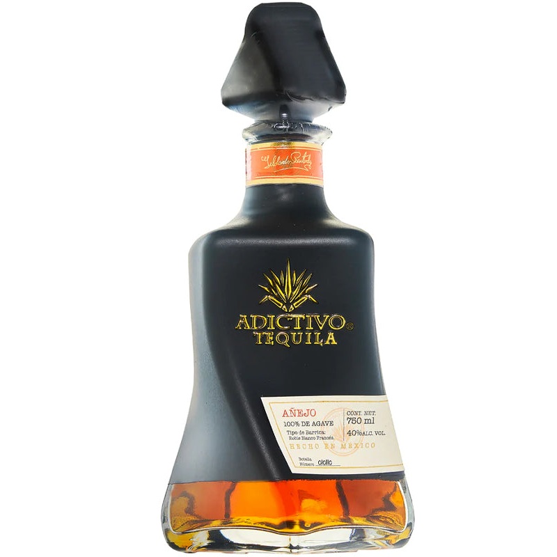 Adictivo Ceramic Black Anejo Tequila