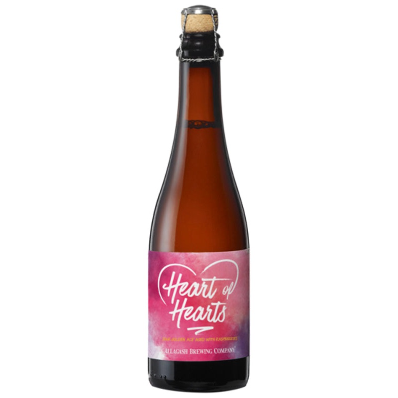 Allagash Brewing Heart of Hearts Sour Golden Ale Aged with Raspberries