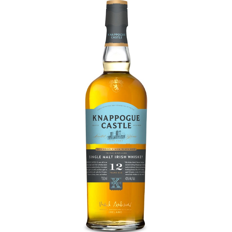 Knappogue Castle 12 Year Old Bourbon Cask Matured Irish Whiskey