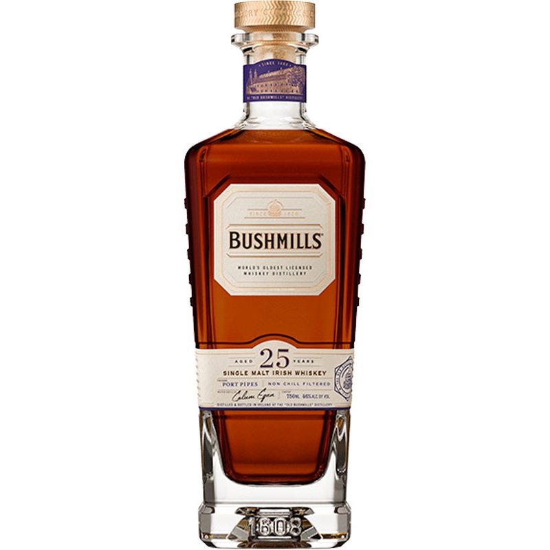 Bushmills 25 Year Old Port Pipe Finish Irish Whiskey