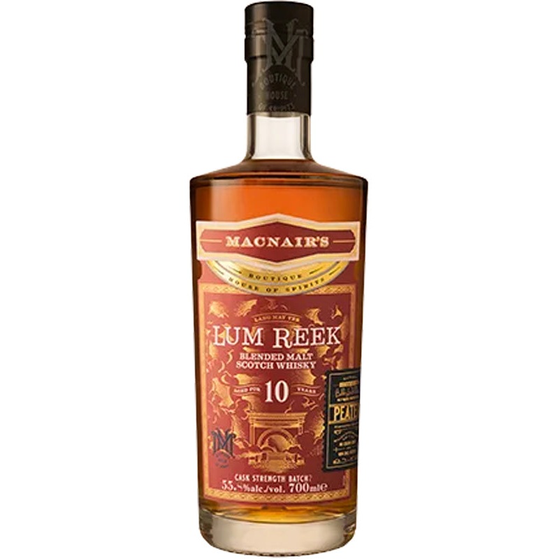 MacNair’s Lum Reek 10 Year Old Peated Cask Strength Scotch Whisky