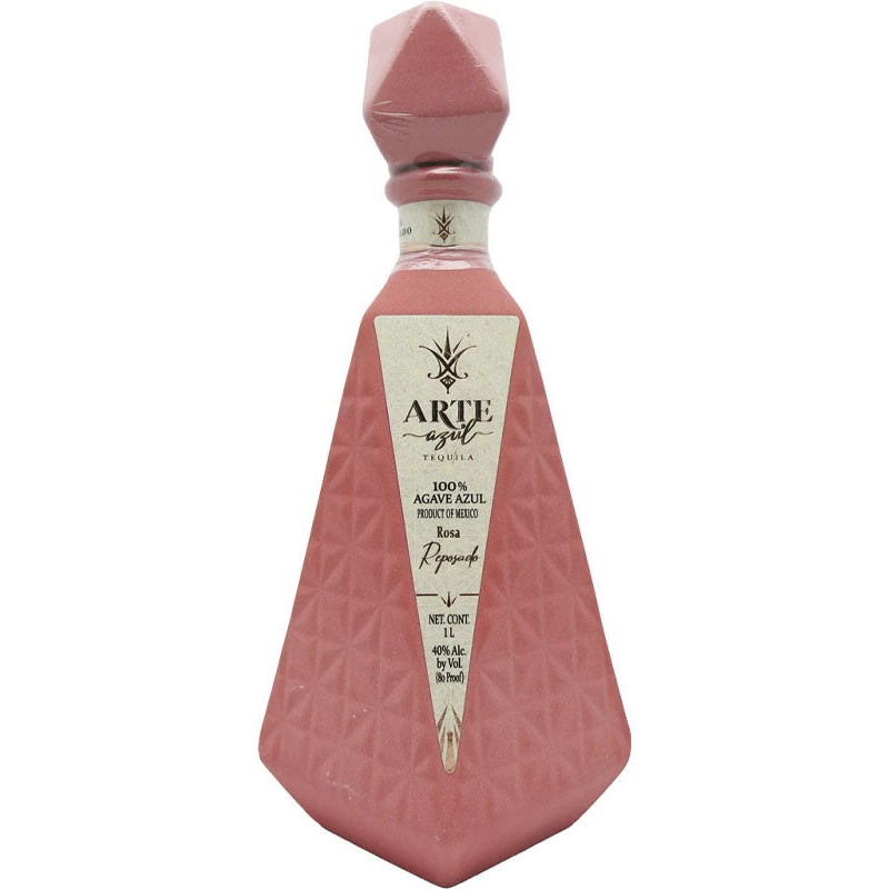 Arte Azul Ceramic Pink Rosa Reposado Tequila 1L