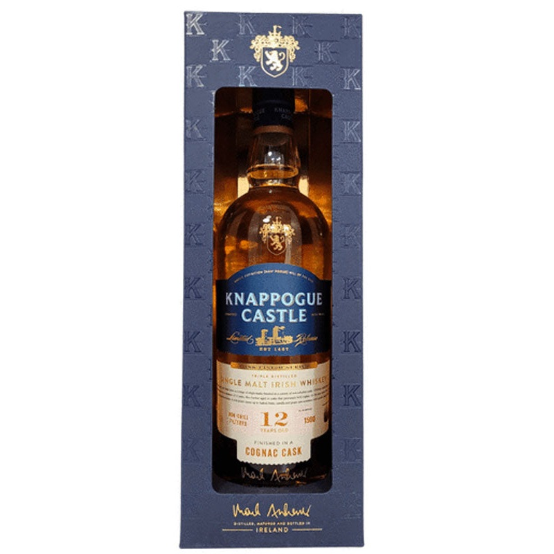 Knappogue Castle 12 Year Old Cognac Cask Matured Irish Whiskey