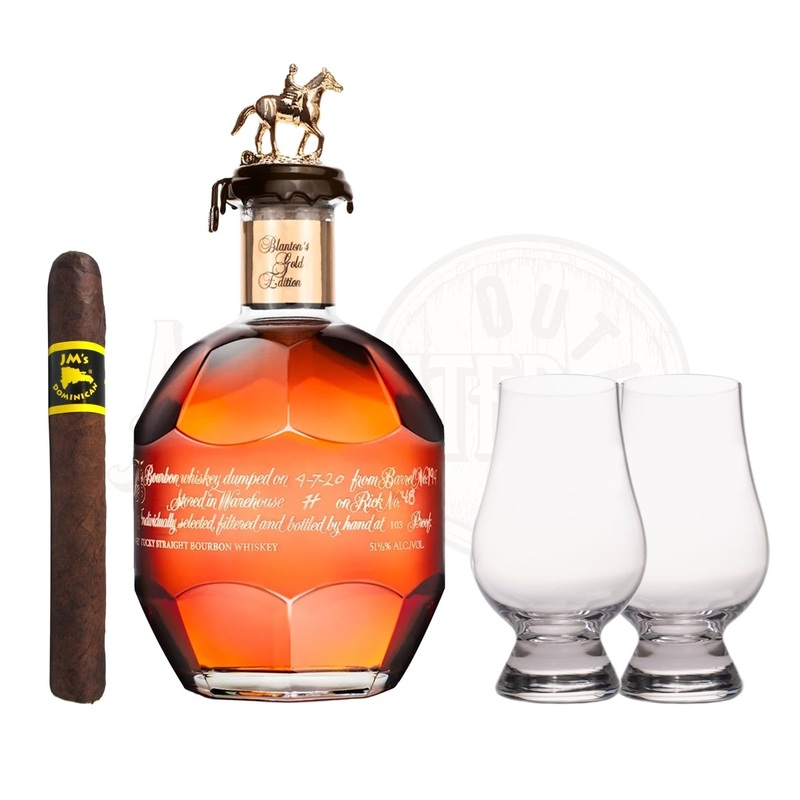 Blanton’s Gold Label with Glencairn Set & Cigar Bundle