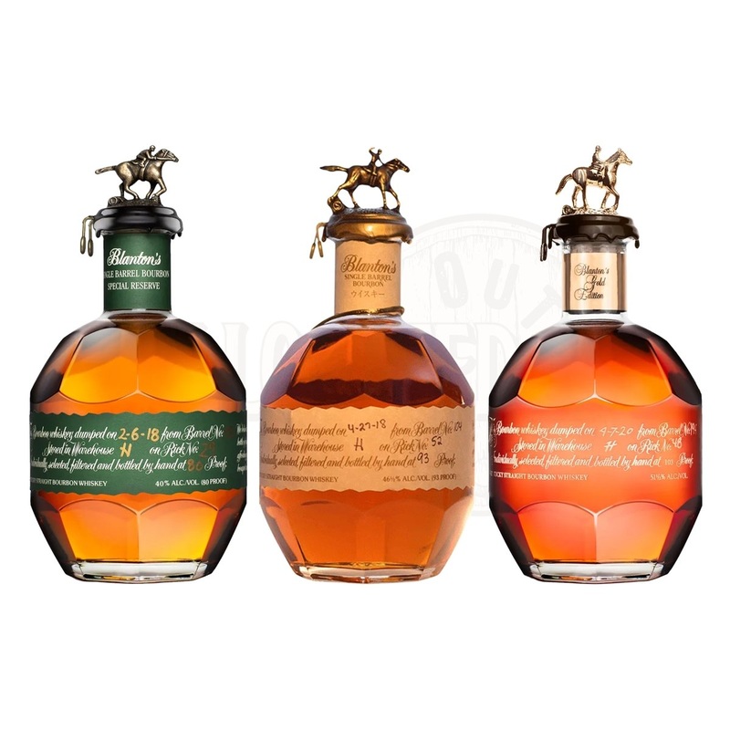 Blanton’s Green Label, Red Label & Gold Label Bundle