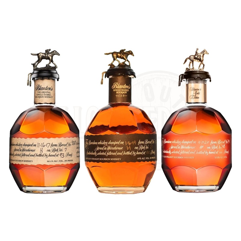 Blanton’s Original Single Barrel, Black Label & Gold Label Bundle
