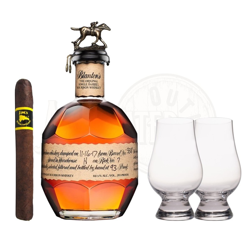Blanton’s Original Single Barrel with Glencairn Set & Cigar Bundle