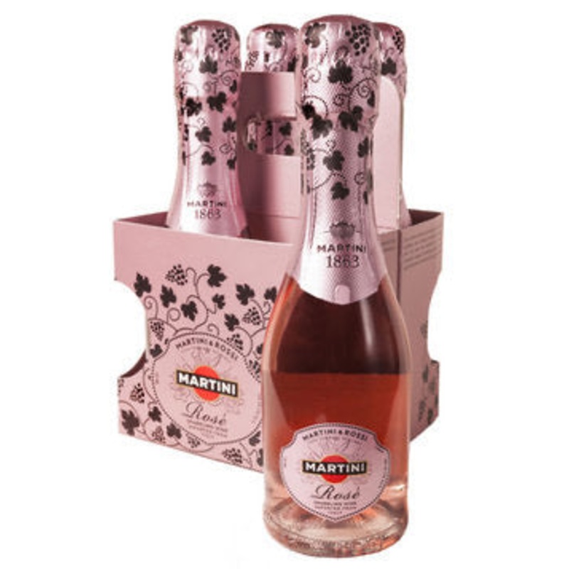 Martini & Rossi Sparkling Ros 187mL 4pk