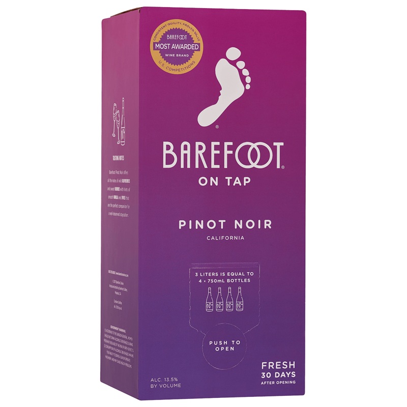 Barefoot Pinot Noir 3 Liter Box