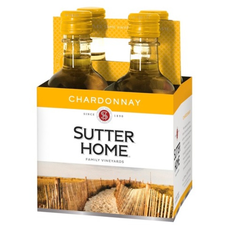 Sutter Home Chardonnay NV 187mL 4Pack