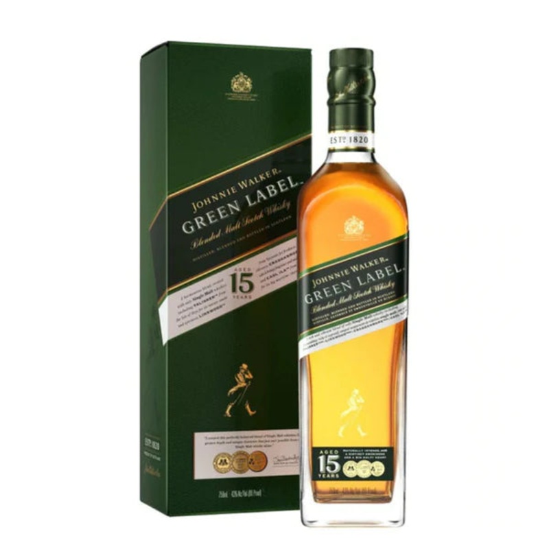Johnnie Walker 15 Year Green Label Scotch Whiskey 750mL