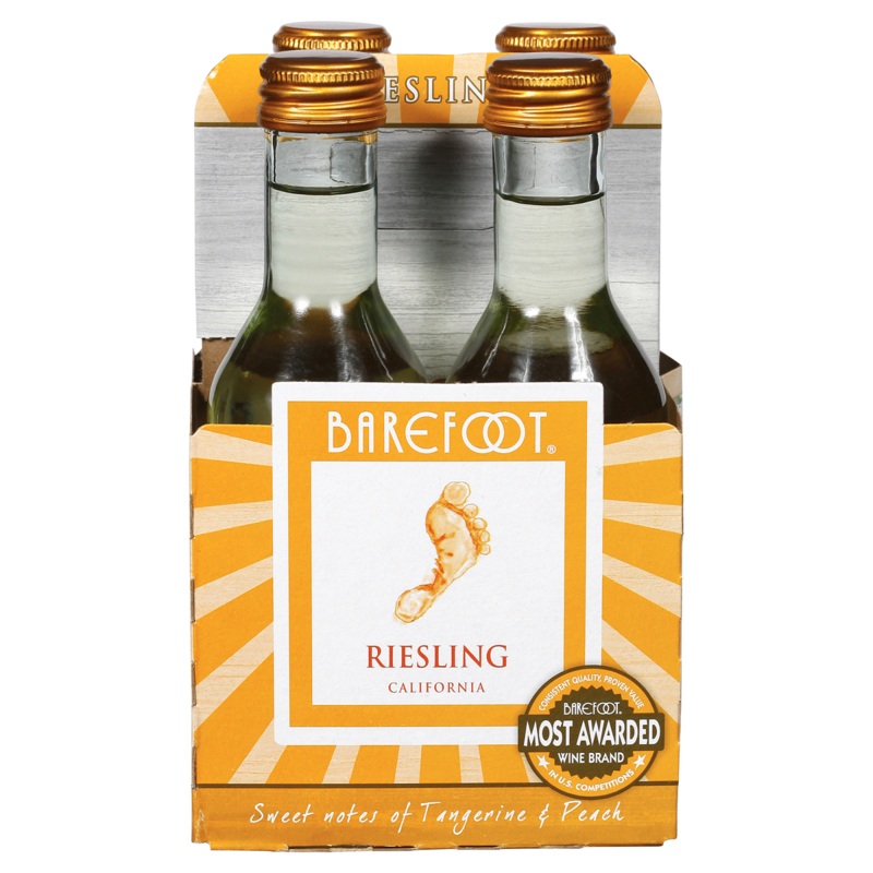 Barefoot Riesling 4 Pack (187mL)