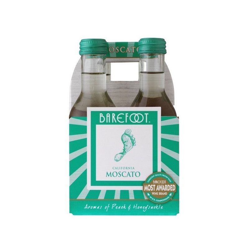 Barefoot Moscato 4 Pack 187mL